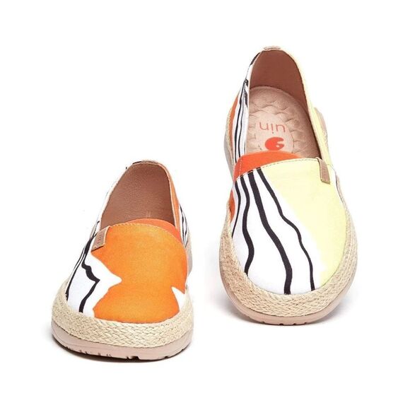 UIN Women's Espadrilles Slip Ons Knitted Walking Casual Shoes(Summer Wave)No Box - Picture 4 of 9